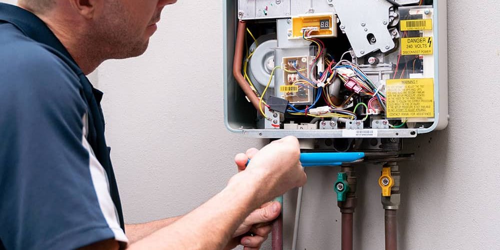 fixing a hot water system