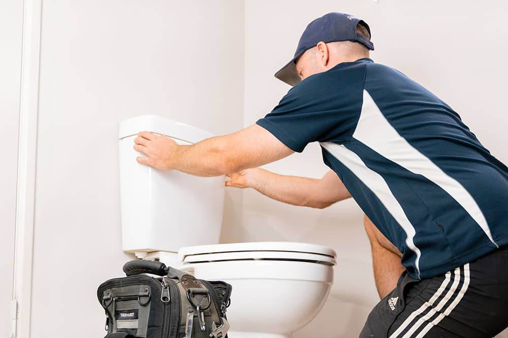 fixing clogged and dripping toilet