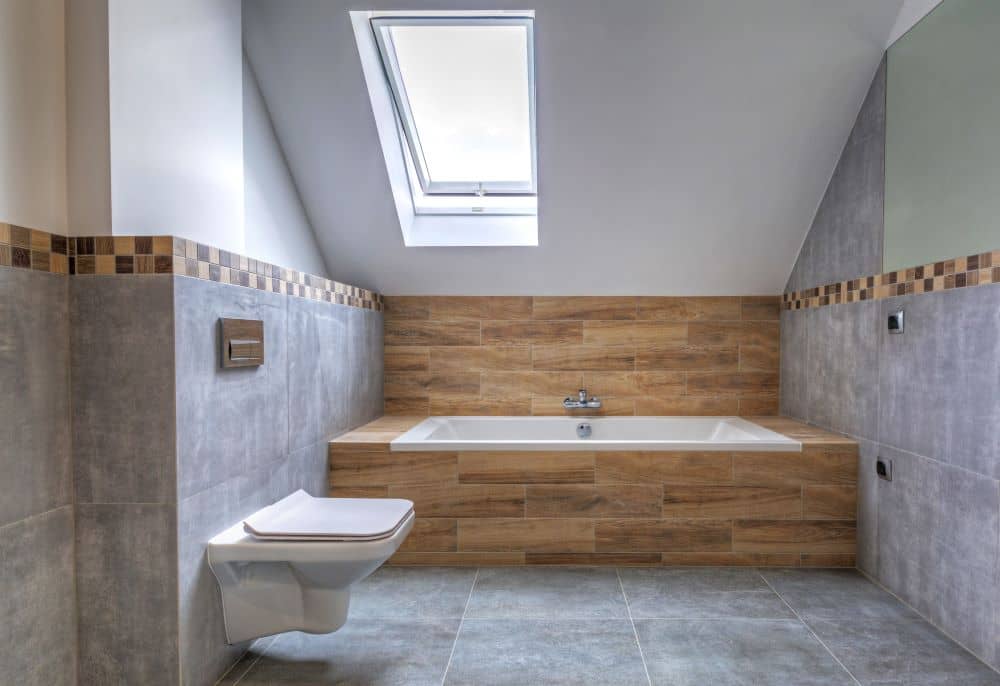 Bathroom with natural light.